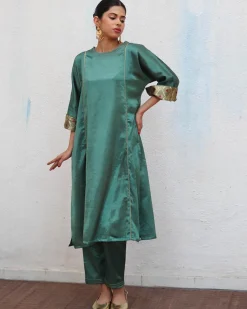 Junoon Mashru Silk Kurti & Bottom SET OF 2 - Sufiyana