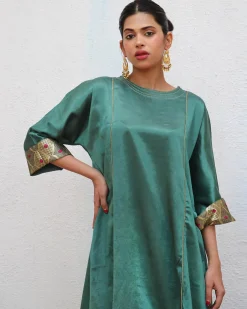 Junoon Mashru Silk Kurti & Bottom SET OF 2 - Sufiyana