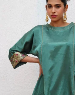 Junoon Mashru Silk Kurti & Bottom SET OF 2 - Sufiyana