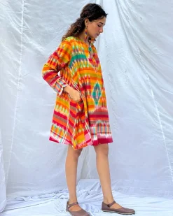 Kajri Gamcha Cotton Dress - GMC