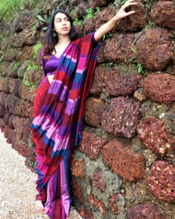 Kashish Handwoven Cotton Saree - Holi