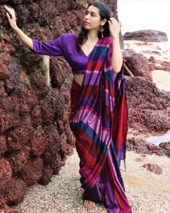 Kashish Handwoven Cotton Saree - Holi