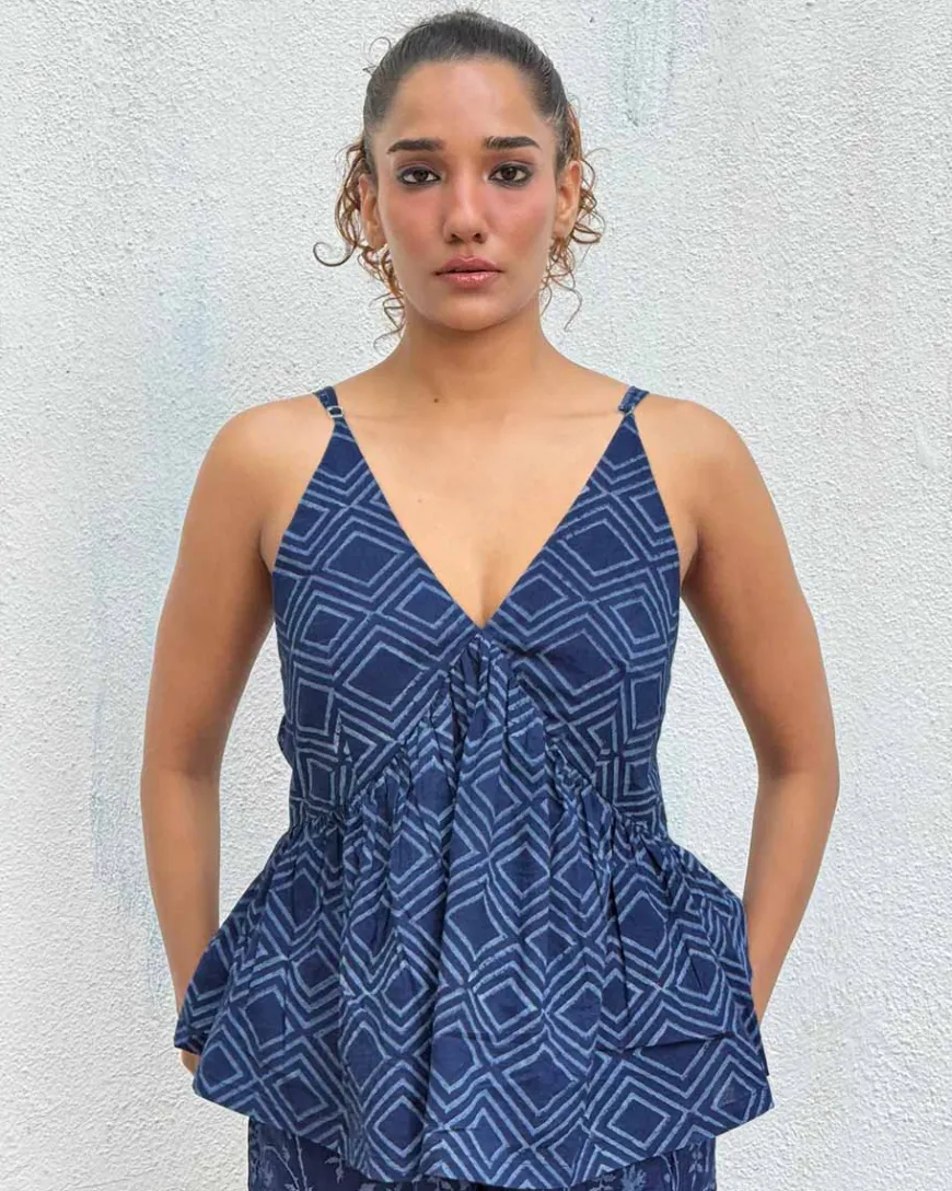 Kastoree Blockprinted Cotton Top
