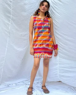 Katha Gamcha Cotton Dress - GMC