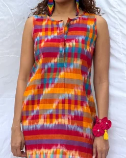 Katha Gamcha Cotton Dress - GMC