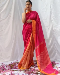 Khwab Handwoven Cotton Saree - LIDD