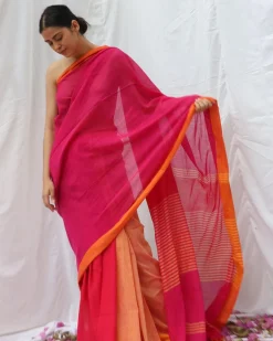 Khwab Handwoven Cotton Saree - LIDD