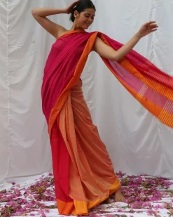 Khwab Handwoven Cotton Saree - LIDD