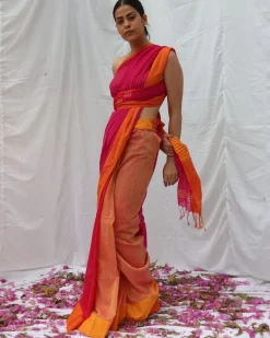Khwab Handwoven Cotton Saree - LIDD