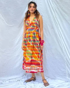 Koyel Gamcha Cotton Dress - GMC