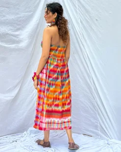 Koyel Gamcha Cotton Dress - GMC