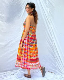 Koyel Gamcha Cotton Dress - GMC