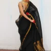 Labanya Handwoven Linen Zari Saree