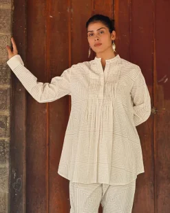 Lamb’s Whim Ivory Block Printed Top - SFD