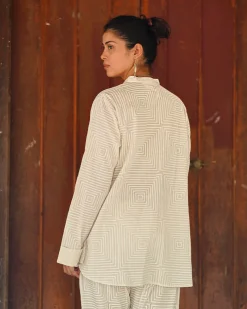 Lamb’s Whim Ivory Block Printed Top - SFD