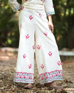 Lavender’s Lull Ivory Handblock Printed Kurta set - MMG