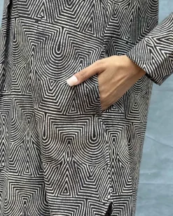 Leaves & Light Blockprinted Cotton Kurta Set