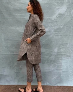 Leaves & Light Blockprinted Cotton Kurta Set