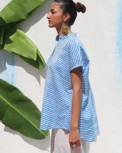 Livianna Handprinted Cotton Top - WITC