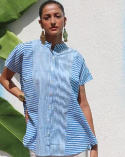 Livianna Handprinted Cotton Top - WITC
