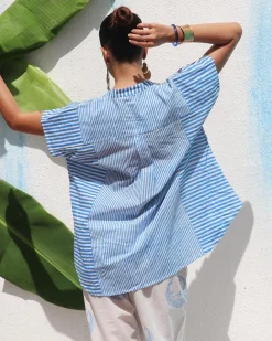 Livianna Handprinted Cotton Top - WITC