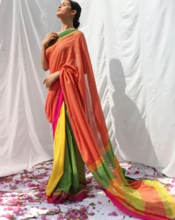 Lorelei Handwoven Cotton Saree - LIDD