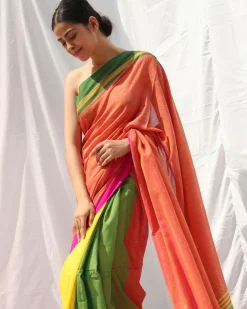 Lorelei Handwoven Cotton Saree - LIDD