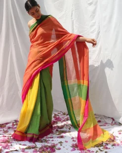 Lorelei Handwoven Cotton Saree - LIDD