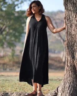 Luminous Handwoven Bamboo Dress