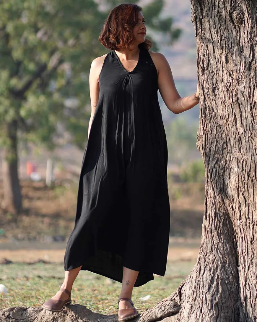 Luminous Handwoven Bamboo Dress