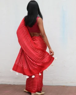 Ma Cherie Blockprinted Modal Silk Saree