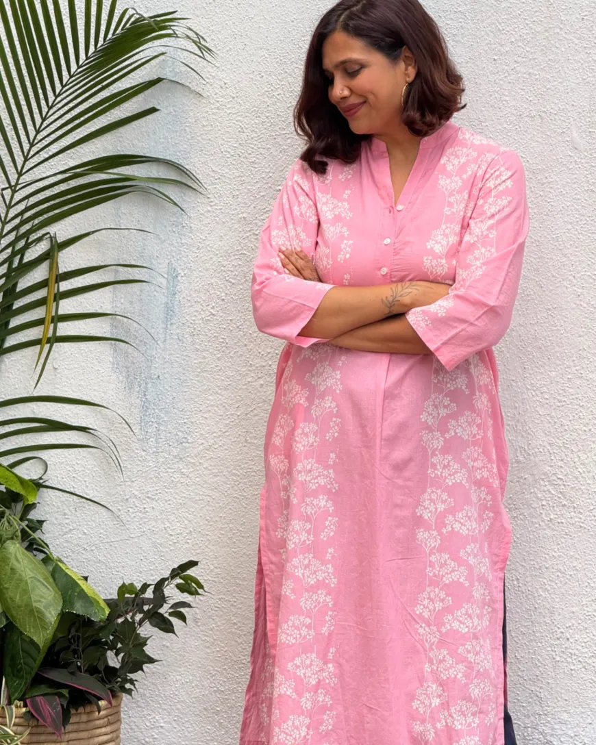Mannat Block Printed Cotton Kurti