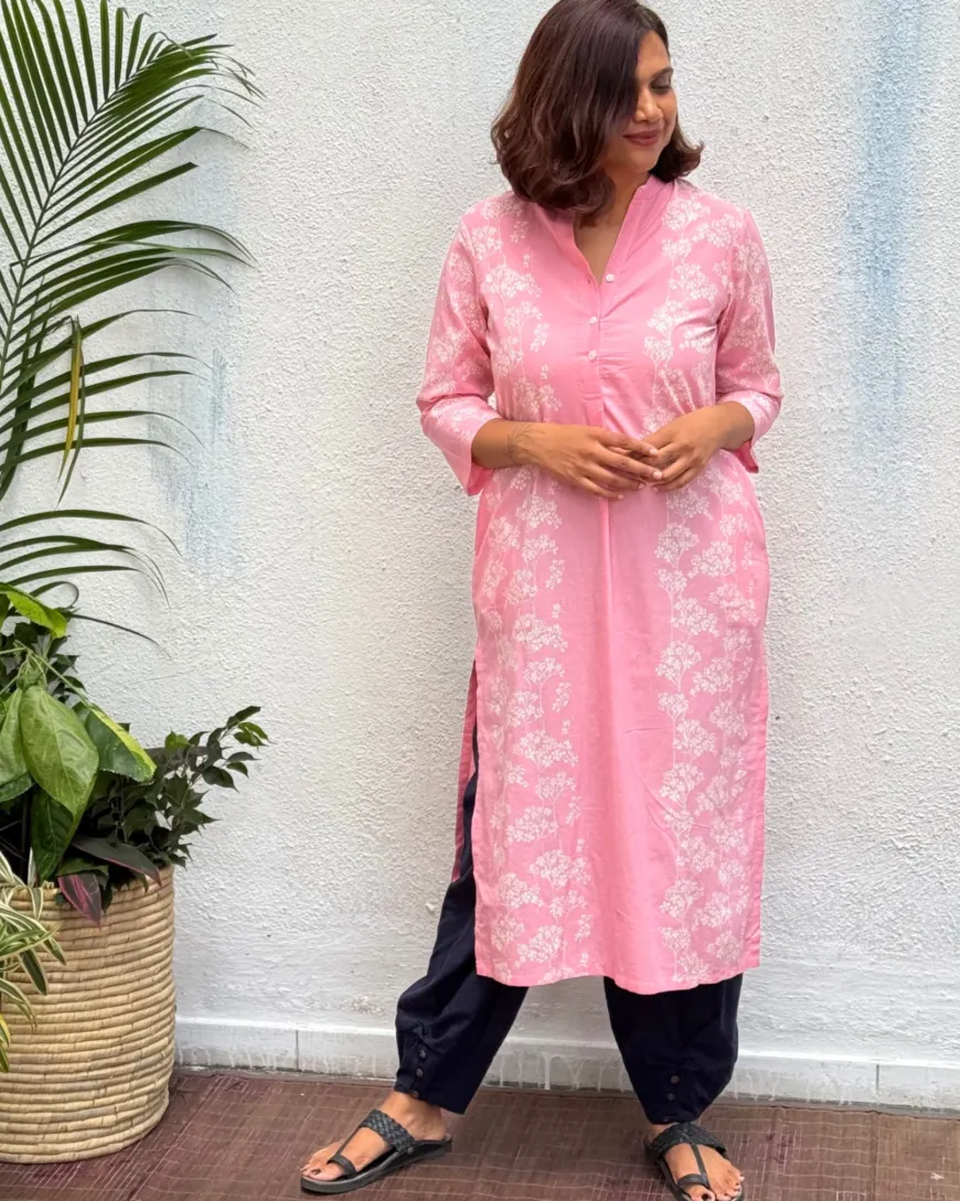Mannat Block Printed Cotton Kurti