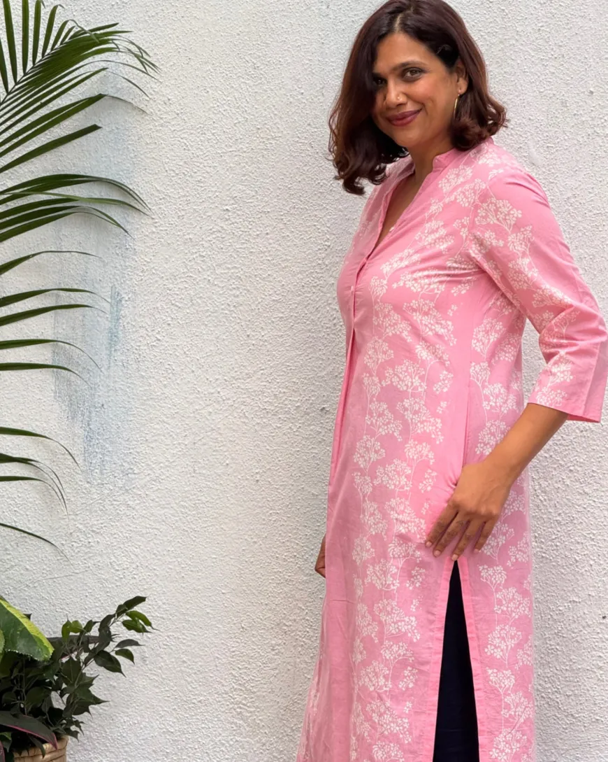 Mannat Block Printed Cotton Kurti