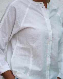 Marilla Handwoven Linen Shirt - Breathe