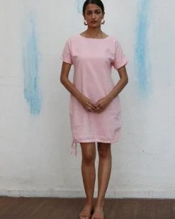 Maryse Handwoven Linen Dress - Breathe