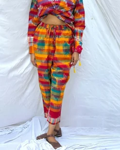 Matir Gaan Gamcha Cotton Pant - GMC