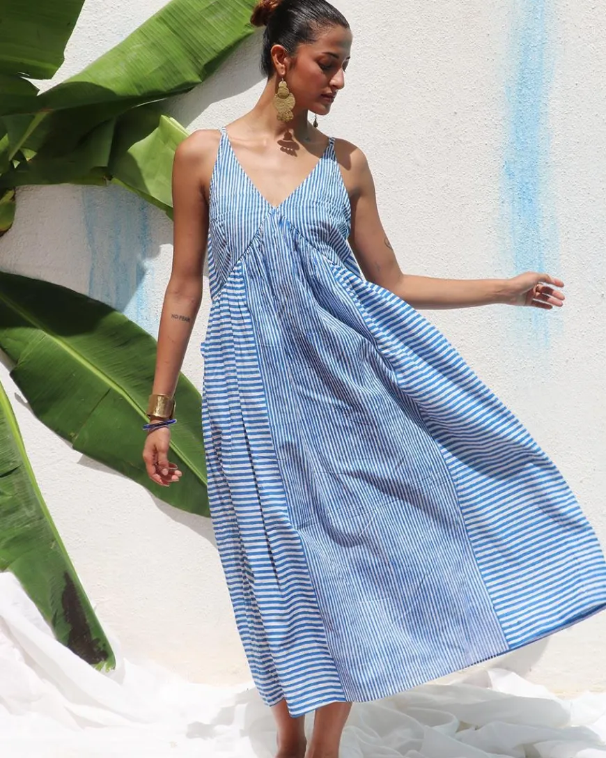 Megha Block printed Cotton Dress - WITC