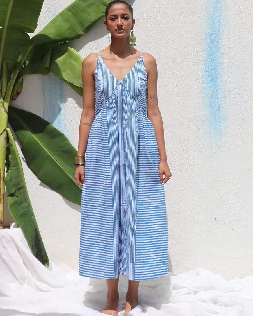 Megha Block printed Cotton Dress - WITC