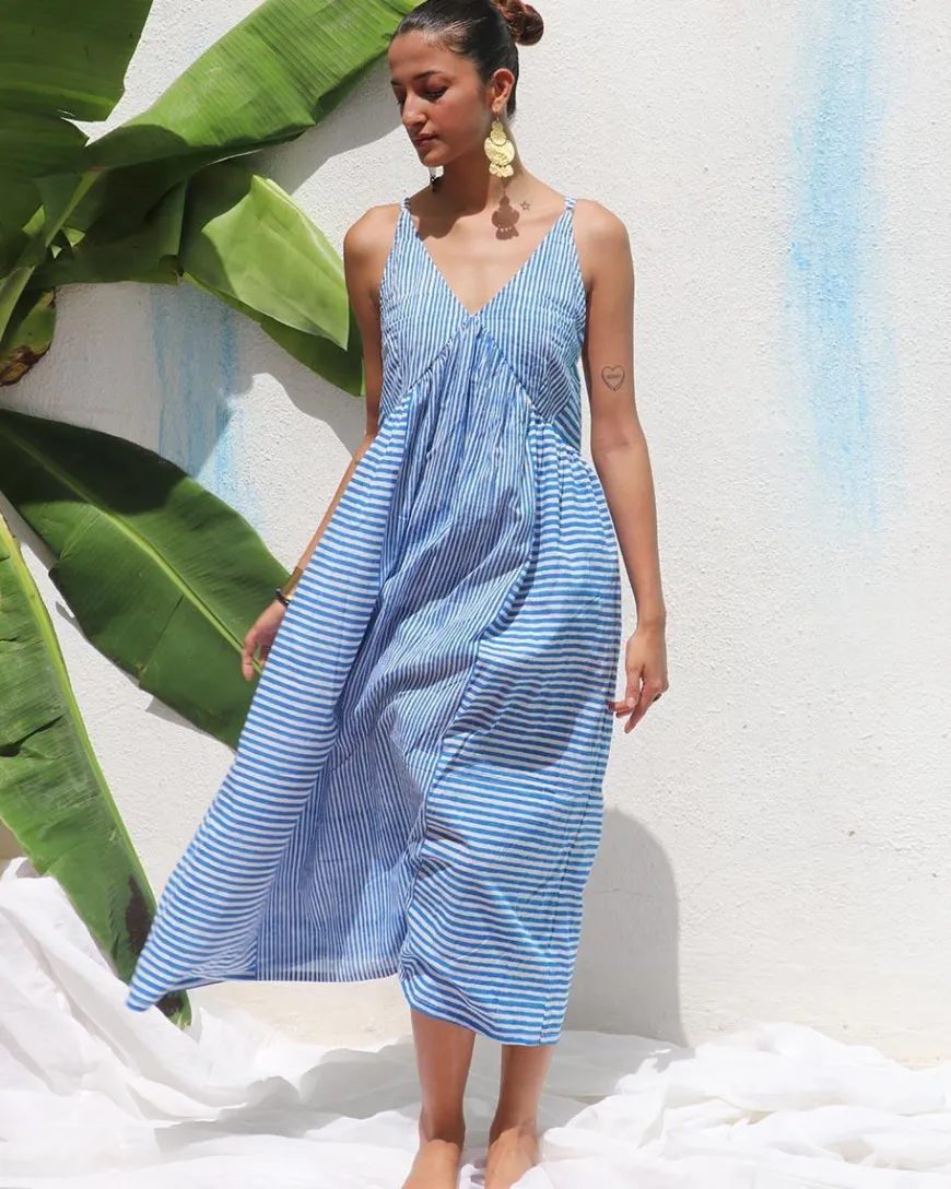 Megha Block printed Cotton Dress - WITC