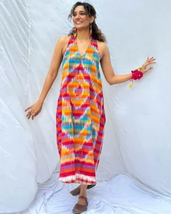 Meghmallar Gamcha Cotton Dress - GMC