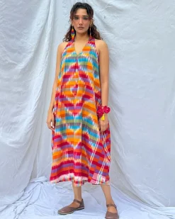 Meghmallar Gamcha Cotton Dress - GMC