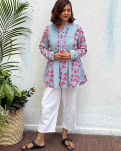 Meher Block Printed Cotton Kurti