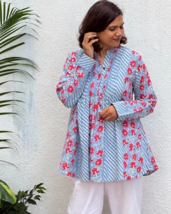 Meher Block Printed Cotton Kurti