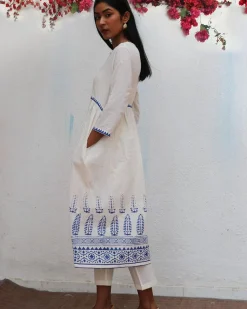 Mehuli Blockprinted Cotton Kurta Set - BGVL