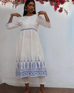 Mehuli Blockprinted Cotton Kurta Set - BGVL