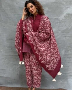 Melody of Meadows Blockprinted Cotton Dupatta