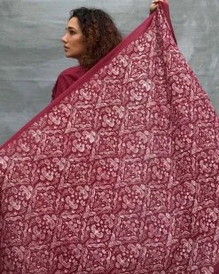 Melody of Meadows Blockprinted Cotton Dupatta