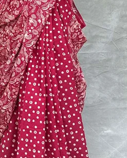 Moonlight Blockprinted Cotton Saree - Soil
