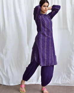 Moray Eel Handblockprinted Cotton Kurta Set Of 2-Sor